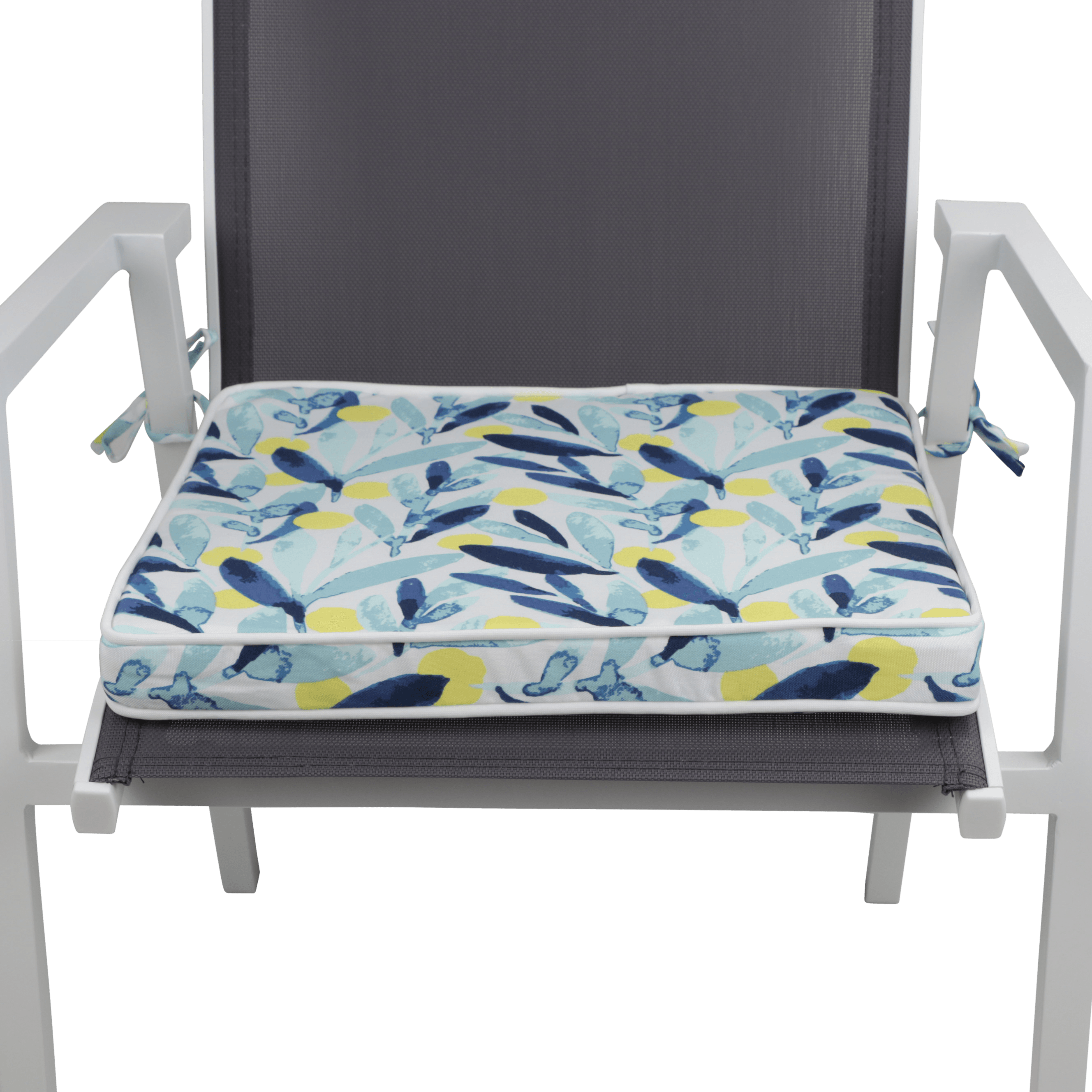 Tahiti Sunrise Square Chair Pad - 43x43x4cm - saltsunsand