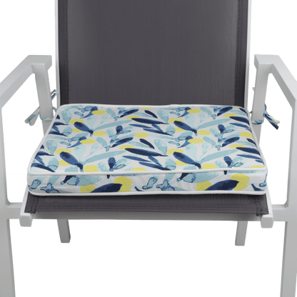 Tahiti Sunrise Square Chair Pad - 43x43x4cm - saltsunsand