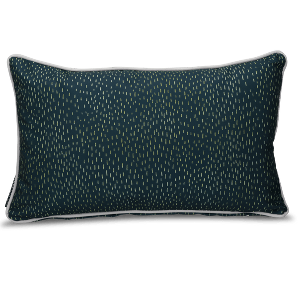Neutral Outdoor Cushions | Green Outdoor Cushions | Teal Outdoor Cushions | Solid Outdoor Cushions - Tidewater Green 30x48cm